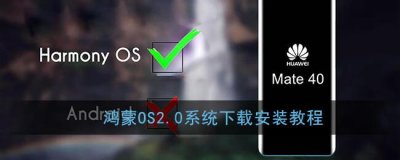 ​鸿蒙OS2.0系统下载安装教程